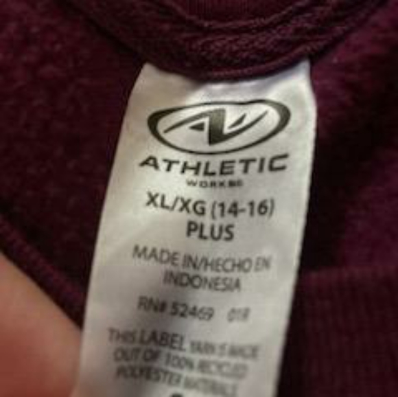 Sweatpants and Sweatshirt Set Athletic Works Size 14-16 Plus. - Picture 3 of 7
